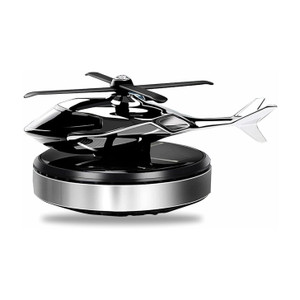 SKOG Car Air Freshener, Helicopter Solar Energy Rotating Aromatherapy Diffuser Car Dashboard with Perfume liquid For Car Interior & Home Air Freshener Air Purifier