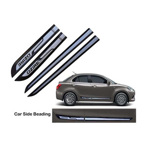 Bubu Car door side chrome line beading for Swift Dzire car set of 4 piece (5m) Car Beading Roll For Door
