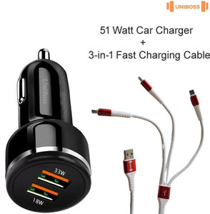 UniBoss 51 W Qualcomm Certified Turbo Car Charger