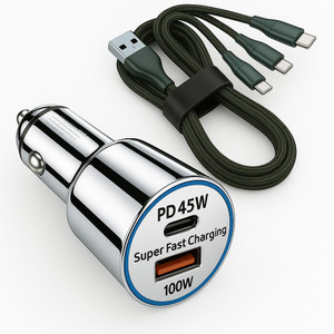 Primate 145 W Qualcomm Certified Turbo Car Charger