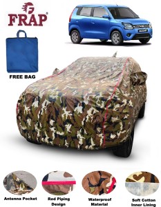 Frap Car Cover For Maruti Suzuki WagonR, Wagon R 1.0, Wagon R LXI, Wagon R VXI, Wagon R ZXI 1.2 Petrol, Wagon R ZXI AMT 1.2 Petrol (With Mirror Pockets)