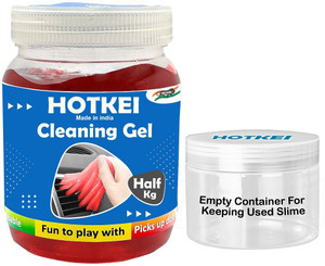 HOTKEI Red (500 gm)Multipurpose Laptop Pc Keyboard Dust Cleaner Cleaning Slime Gel for Computers, Gaming, Laptops, Mobiles