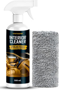 VRPRIME Car Interior Cleaner | Car All Interior Surfaces Dashboard, Seat, Door Cleaning Kit | Leather, Plastic and Fabrics |Removes Tough Stains Vehicle Interior Cleaner
