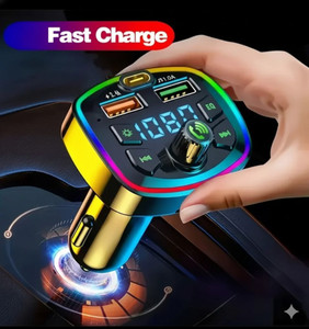 Coracao v5.0 Car Bluetooth Device with FM Transmitter, Car Charger, Audio Receiver, MP3 Player, Adapter Dongle, Transmitter