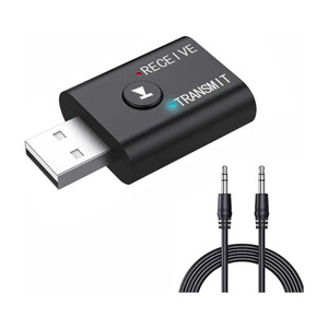 RANZZER v5.0 Car Bluetooth Device with Adapter Dongle, Audio Receiver, FM Transmitter, Transmitter