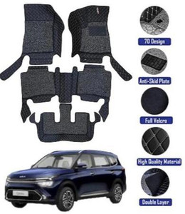 GENFRID Leatherite 7D Mat For  Kia Carens (7 Seater)