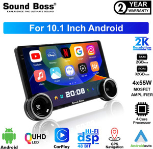 साउंड बॉस QLED 2K Diamond Series Androidify 3rd Generation 10.1 Inch (2GB/32GB) Android कार स्टीरियो