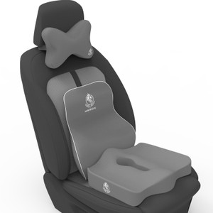 MRRON Black Memory Foam Car Pillow Cushion for Universal For Car