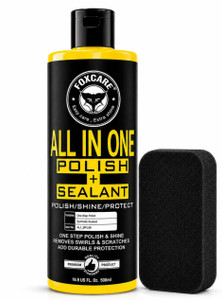FOXCARE Liquid Car Polish for Exterior, Dashboard, Metal Parts, Tyres, Leather, Headlight, Chrome Accent