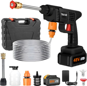 TEXUM TX-BPW2 Wireless 1600 Watt ,50 Bar Rechargeable Battery Pressure Washer