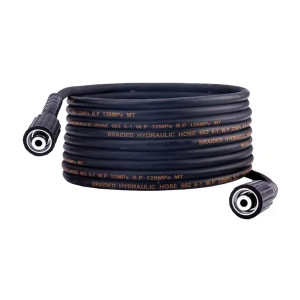 STARQ Heavy Duty 8 Metre Pressure Washer Hose Pipe with M22 by 15mm Threading Spray Gun