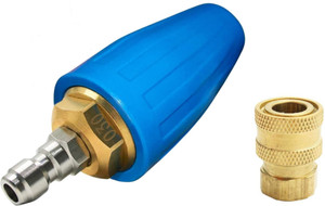 STARQ TURBO ROTATING BRASS NOZZLE WITH I/4 MALE CONNECTOR (040 BLUE) Spray Gun