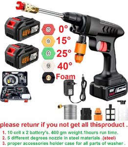 Windwarrior 48V High Pressure Spray Tip Portable Pressure Washer Gun with Fast Charger Pressure Washer