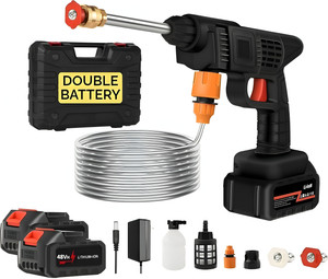 CROPDAK Double Battery Portable Pressure Washer gun with Rechargeable Battery 12000mah Pressure Washer