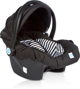 MeeMee Baby Car Seat Cum Carry Cot with Thick Cushioned Seat & Head Support_Black Baby Car Seat