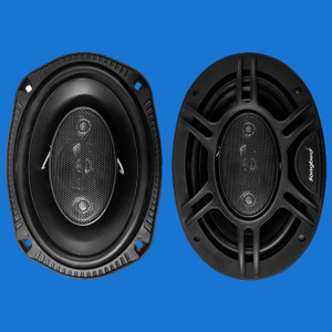 सॉंगबर्ड 6''x9'' Oval 600W Max 3 Way With Scratch Proof Plastic Frame 2 Speaker in Box A59-SB-B69-6S कोएक्सियल कार स्पीकर
