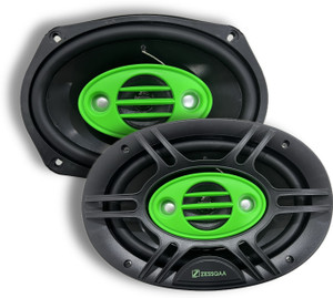 ZESSQAA Chrome Series 6x9" 800W 3-Way Car Speaker for Rear Tray (Pair) ZQ-6901SPK Coaxial Car Speaker