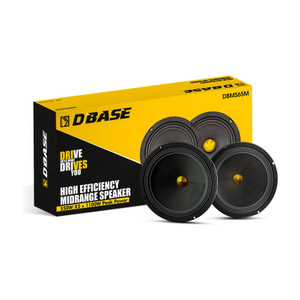 DBASE DBMS65M 6.5" High Efficiency Midrange Speaker | Powerful Sound | 4 Ohm | Universal Fit Coaxial Car Speaker