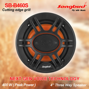 songbird 4 INCH 400W MAX DOOR Tweeter 2 piece speaker in BOX with grill and jaali SB-B460S Coaxial Car Speaker