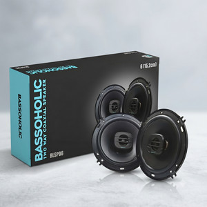 BASSOHOLIC BLSP06 Two Way 6 Inches High Bass Coaxial Car Speaker