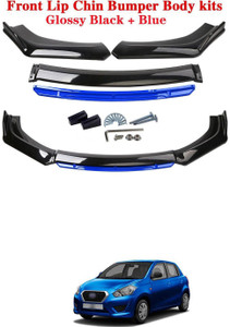 8Pcs Glossy Black Universal Body Kit – Front Bumper Lip, Side Skirts, & Rear Splitters