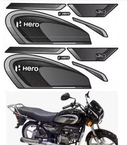 GANNET Sticker & Decal for Bike (Grey, Black) - Image 1