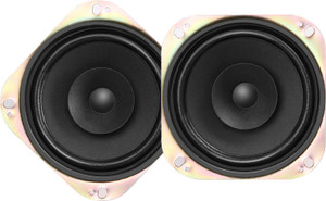 TOYOTONE (Pack of 2) 4" 40W Full Range Speaker Stereo Woofer Speaker | 4" Paper Dual Cone with Cloth Edge 4 Ohm Impedance | 70x10 MM Ferrite Magnet | 25.4mm Voice Coil Subwoofer