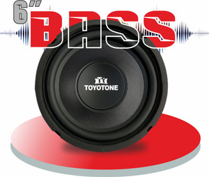 TOYOTONE 6Inch HI-FI Subwoofer | Waterproof Coated Cone | 8 Ohms | Long Strokers | Rubber Edge | Y35 90*17 MM Magnet | 60 Watt for Home Theatre, Bass Tubes Subwoofer