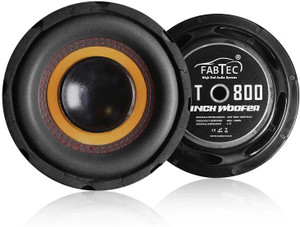 फैबटेक 8 Inch Subwoofer with 150W RMS, 4-ohms with 600W Peak Power for Automotive 8 Inch Subwoofer for Car 90dB Bass Audio Single Magnet, Car Audio System सबवूफर