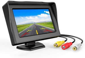 CARZEX 4.3 Dashboard TFT LCD Screen Rear View Monitor Black LCD
