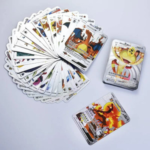 CrazyBuy silver Foil Cards TCG Box - V Series Cards Vmax GX Rare card (10 Silver)