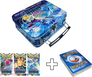 MOONZA Pokemon Playing TCG Sword & Shield-Silver Tempest Tin Box