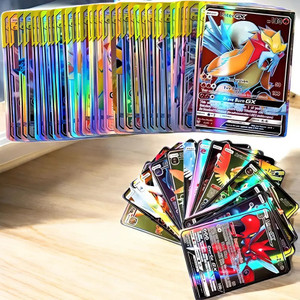 SSAMIN VENTURES Pokemon Cards 100pcs Basic Gx Vstar Vmax cards playing cards for kids