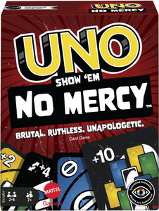 mattel GAMES UNO Show em No Mercy Card Game for Kids, Adults, Parties and Travel
