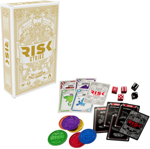 HASBRO GAMING Risk Strike Cards & Dice Game, Quick-Playing Strategy Card Game for 2-5 Players