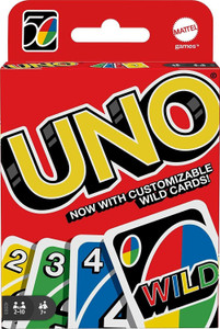 Naama UNO Classic Colour & Number Matching Card Game, 108 Cards, Family Card Games