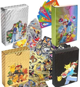MY BABY LOVE A PERFECT CARE Pokemon Cards for Kids 25 Pcs Golden +25 Pcs Rainbow+25 Pcs Black +25 Pcs Silver