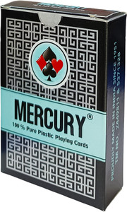 Protos India.Net Plastic Playing Cards Deck Mercury Water Proof 90mm X 58mm Colorful Plastic Cards