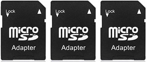 PARANDIV Buy 1 Get 2 Free Branded Original MicroSD MicroSDHC to SD SDHC Adapter. Card Reader