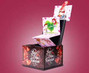Celebr8 Explosion box for Valentine's Day Greeting Cards for Lovers Greeting Card