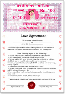 Exciting Lives Love Agreement Greeting Card