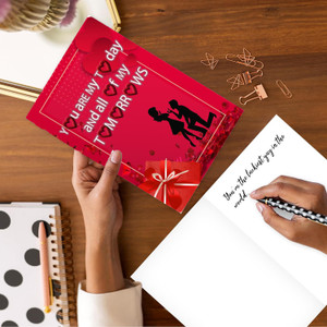PICKKART Love Greeting Card, I Love you Because Greeting Card