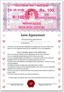 Exciting Lives Love Agreement Greeting Card