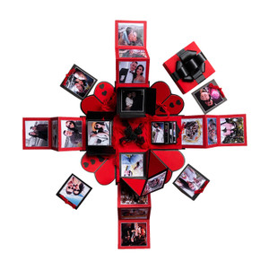 Crafted with passion Explosion box for valentine's day , birthday or anniversary , gift box for any occasion Greeting Card
