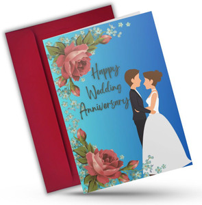 AanyaCentric Wedding Anniversary Gift For Husband Wife Lover Greeting Card