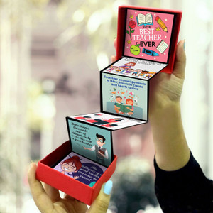 Exciting Lives Teachers Messages Box - Gift for Teacher's Day, For Sir, Mam, Teacher, Madam Greeting Card