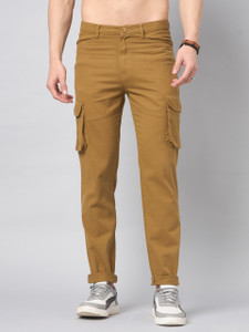 STUDIO NEXX Relaxed Men Gold Trousers