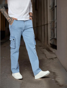 DENIM Men Blue Cargos - Image 5