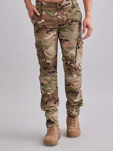 माउंटमिलर Multicam Tactical Pant, Ripstop Fabric, MultiPocket, UV protection पुरुषों के लिए  कार्गोस
