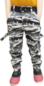 AD & AV Regular Fit Boys Green Trousers